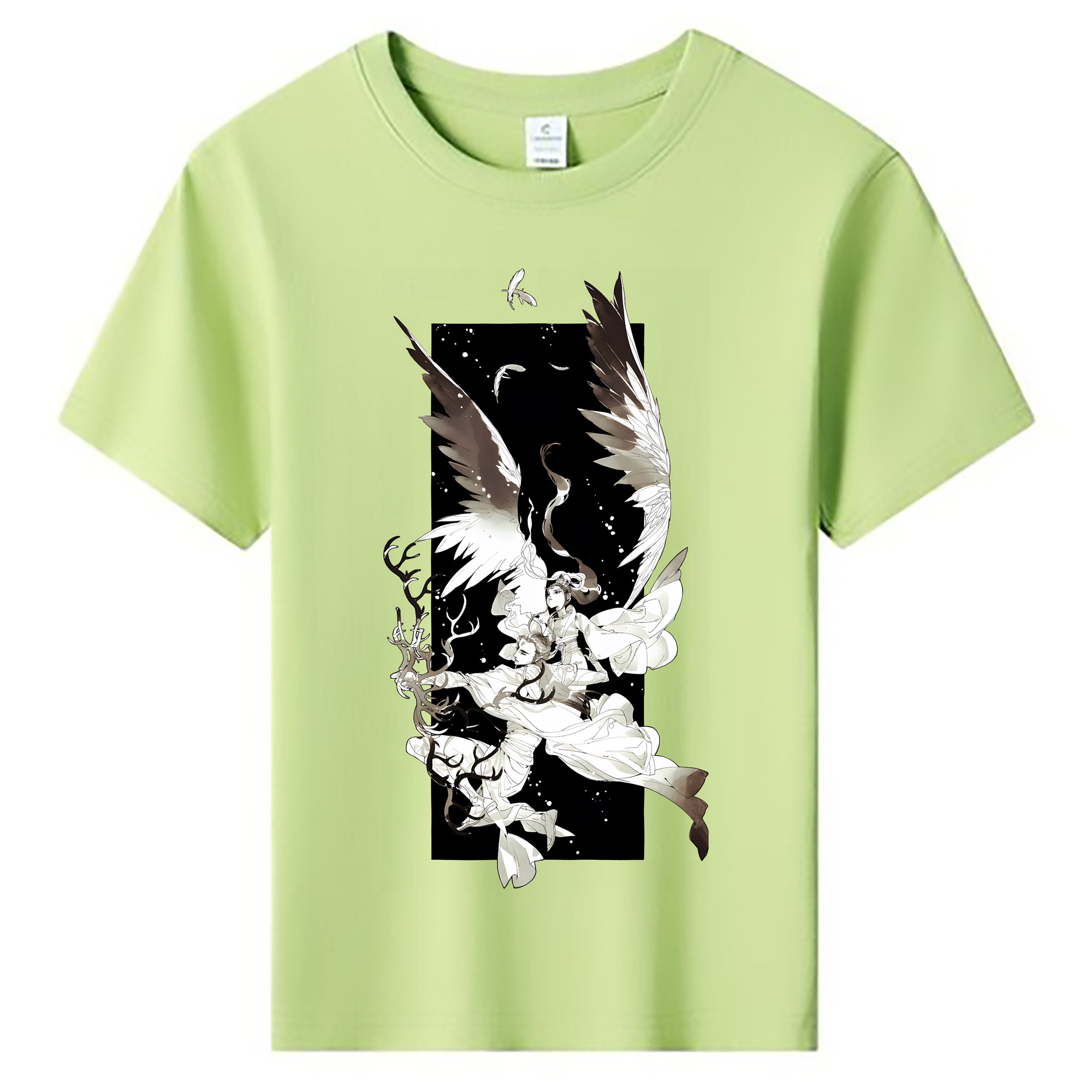 （画像用） Ne Zha 2 ナタ 魔童の大暴れ 綿100％キッズTシャツ（フロントプリント）